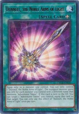 Dunnell, the Noble Arms of Light - GRCR-EN030 - Rare 1st Edition The Grand Creators 1st Edition Singles