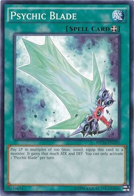 Psychic Blade - MP16-EN150 - Common Unlimited Yu-Gi-Oh! 2016 Mega-Tins Unlimited Singles