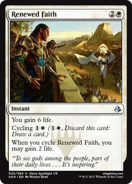 Renewed Faith 025/269 - Amonkhet Singles