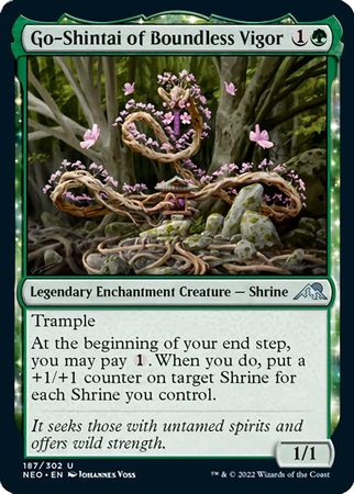 Go-Shintai of Boundless Vigor 187/302 Kamigawa Neon Dynasty Singles (Español)