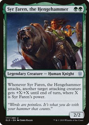 Syr Faren, the Hengehammer - Throne of Eldraine (ELD) Throne of Eldraine