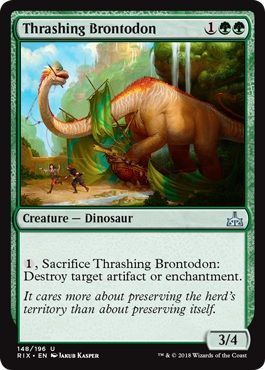 Thrashing Brontodon 148/196 - Rivals of Ixalan Singles