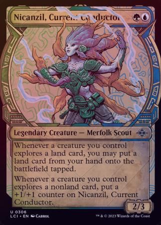Nicanzil, Current Conductor 0306 - Showcase Foil The Lost Caverns of Ixalan Collector Booster Foil Singles