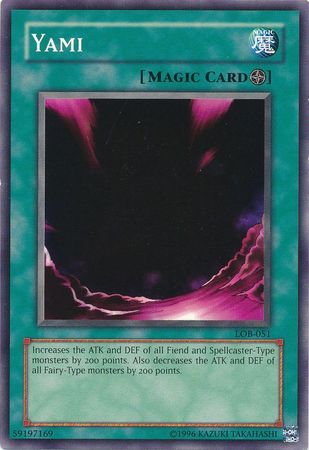 Yami (Spell) - LOB-051 - Common Unlimited Legend Of Blue Eyes White Dragon [LOB] Unlimited Singles