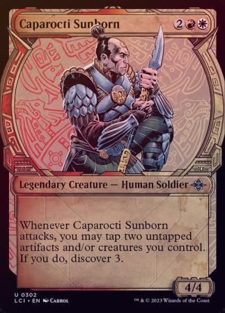 Caparocti Sunborn 0302 - Showcase Foil The Lost Caverns of Ixalan Collector Booster Foil Singles