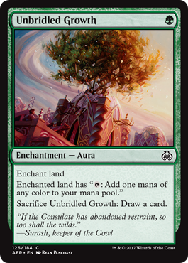Unbridled Growth 126/184 Aether Revolt Singles