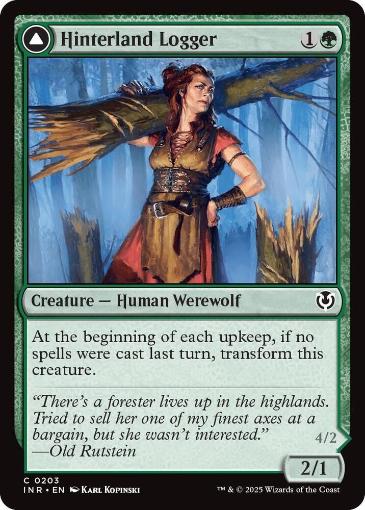 Hinterland Logger - Innistrad Remastered (INR) Innistrad Remastered