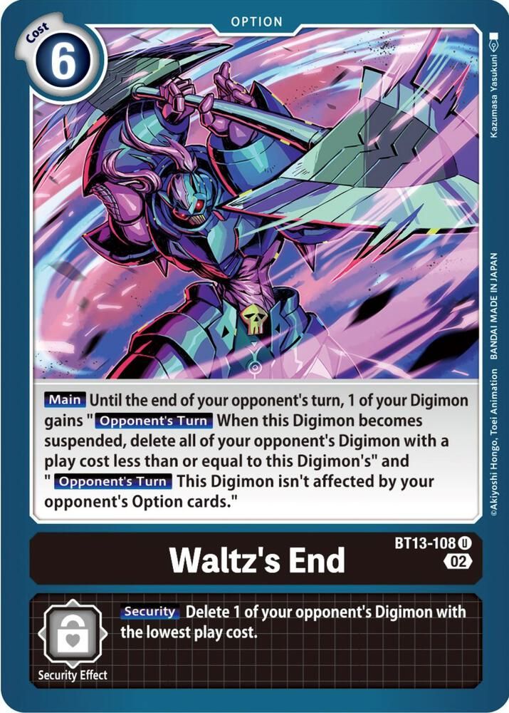 Waltz&#39;s End - Versus Royal Knights (BT13) Versus Royal Knights
