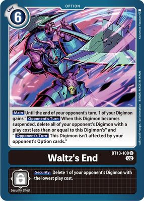 Waltz&#39;s End - Versus Royal Knights (BT13) Versus Royal Knights