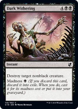 Dark Withering 110/302 Commander 2019 Singles