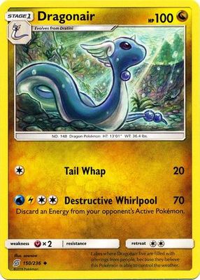 Dragonair - 150/236 - Uncommon Sun &amp; Moon: Unified Minds Singles