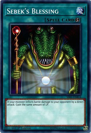 Sebek&#39;s Blessing - SS01-ENB14 - Common 1st Edition Speed Duel Starter Decks: Destiny Masters Singles