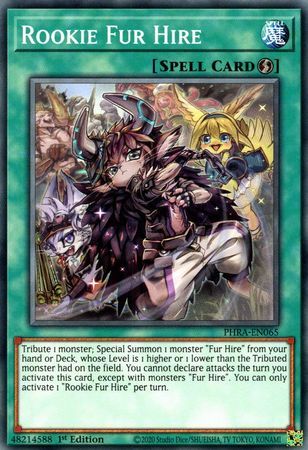 Rookie Fur Hire - PHRA-EN065 - Common 1st Edition Phantom Rage 1st Edition Singles [PHRA] (espanol)
