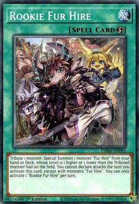 Rookie Fur Hire - PHRA-EN065 - Common 1st Edition Phantom Rage 1st Edition Singles [PHRA]