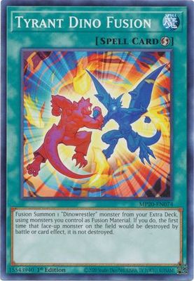 Tyrant Dino Fusion - MP20-EN074 - Common 1st Edition 2020 Mega-Tin: Lost Memories 1st Edition Singles