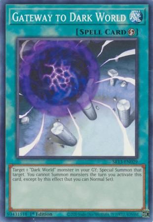 Gateway to Dark World - SR13-EN029 - Common 1st Edition Structure Deck: Dark World [SR13] 1st Edition Singles