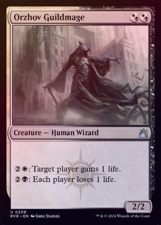 Orzhov Guildmage 0208 - Foil Ravnica Remastered Foil Singles