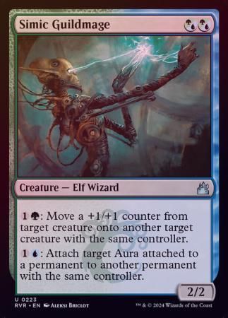 Simic Guildmage 0223 - Foil Ravnica Remastered Foil Singles