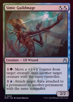 Simic Guildmage 0223 - Foil Ravnica Remastered Foil Singles