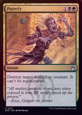 Putrefy 0212 - Foil Ravnica Remastered Foil Singles