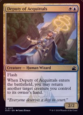 Deputy of Acquittals 0177 - Foil Ravnica Remastered Foil Singles