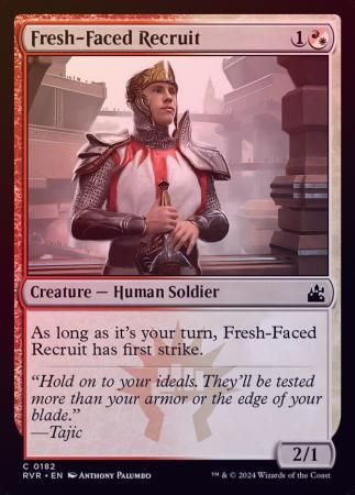 Fresh-Faced Recruit 0182 - Foil Ravnica Remastered Foil Singles