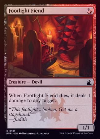 Footlight Fiend 0181 - Foil Ravnica Remastered Foil Singles