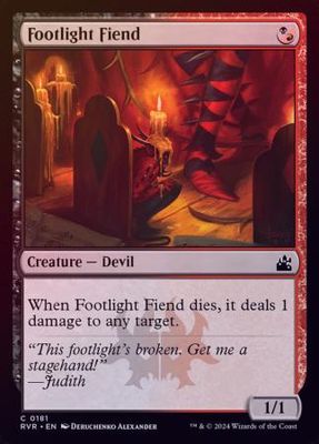 Footlight Fiend 0181 - Foil Ravnica Remastered Foil Singles