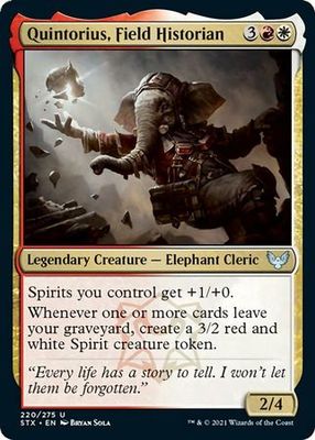 Quintorius, Field Historian 220/275 Strixhaven: School of Mages Singles