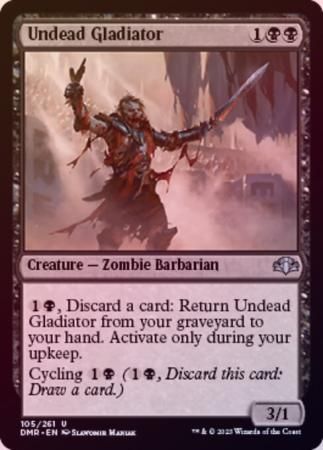Undead Gladiator 105/261 - Foil Dominaria Remastered Foil Singles