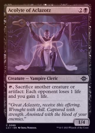 Acolyte of Aclazotz 0089 - Foil The Lost Caverns of Ixalan Foil Singles