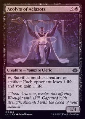 Acolyte of Aclazotz 0089 - Foil The Lost Caverns of Ixalan Foil Singles
