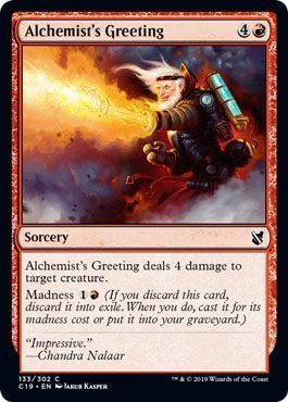 Alchemist&#39;s Greeting 133/302 Commander 2019 Singles