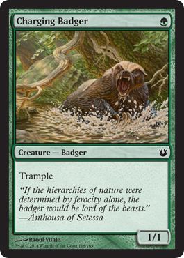 Charging Badger Born of the Gods Singles