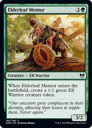 Elderleaf Mentor 165/285 Kaldheim Singles