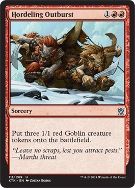 Hordeling Outburst 111/269 Khans of Tarkir Singles (Español)