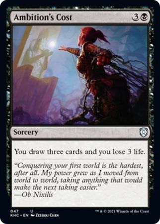 Ambition&#39;s Cost 047 - Kaldheim Commander Singles