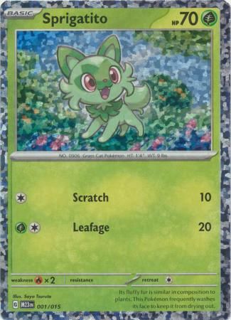Sprigatito - 001/015 - Holo Promo Pokemon McDonald&#39;s Promos (Español)