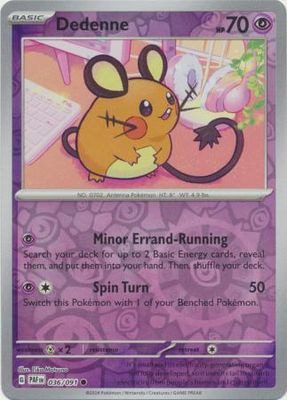 Dedenne - 036/091 - Common Reverse Holo Scarlet &amp; Violet: Paldean Fates Reverse Holo Singles
