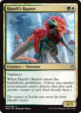 Huatli&#39;s Raptor 200/264 - War of the Spark Singles (Japonés)
