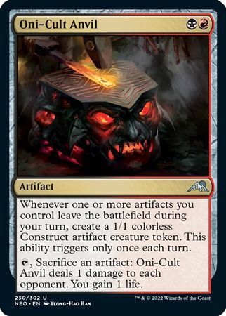 Oni-Cult Anvil 230/302 Kamigawa Neon Dynasty Singles