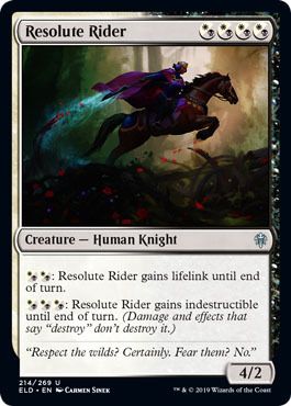 Resolute Rider 214/269 Throne of Eldraine Singles