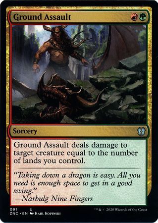 Ground Assault 091 Zendikar Rising Commander Singles
