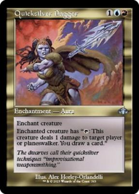 Quicksilver Dagger 363 - Retro Frame Dominaria Remastered Collector Booster Singles
