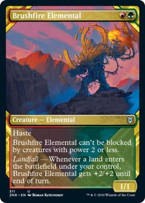 Brushfire Elemental 311 - Alternate Art Showcase Zendikar Rising Collector Booster Singles