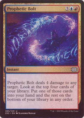 Prophetic Bolt 265/331 - Foil Double Masters 2022 Foil Singles