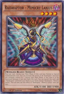 Raidraptor - Mimicry Lanius - CROS-EN017 - Common 1st Edition Crossed Souls 1st Edition Singles (espanol)