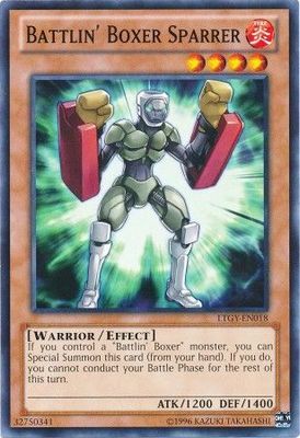 Battlin&#39; Boxer Sparrer - LTGY-EN018 - Common Unlimited Lord of the Tachyon Galaxy Unlimited Singles