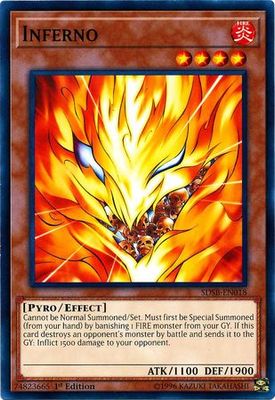 Inferno - SDSB-EN018 - Common 1st Edition Structure Deck: Soulburner Singles