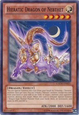 Hieratic Dragon of Nebthet - GAOV-EN021 - Common Unlimited Galactic Overlord Unlimited Singles (espanol)